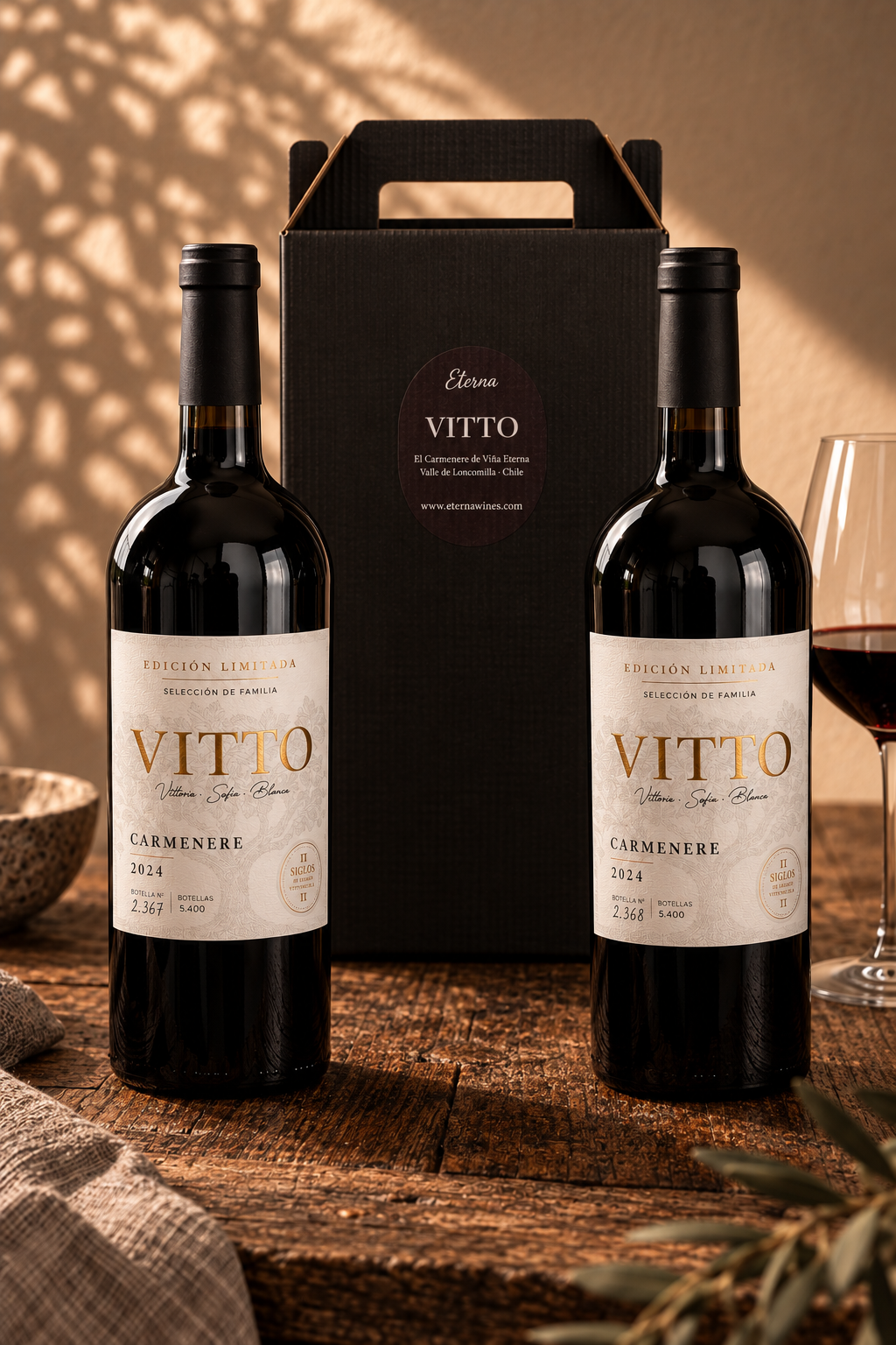 Caja de 2 botellas · Vitto Carmenere 2024